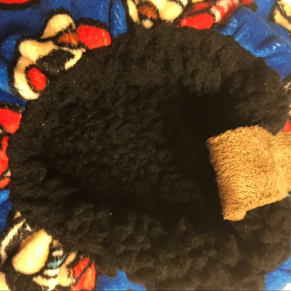 Nintendo Super Mario Mens Fuzzy Slipper Sizes L-XL - Picture 4 of 6